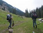 Andrew and Travis on the trail to Altyn Arashan