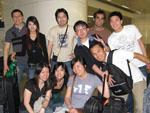 The group of us at Hong Kong train station heading to the airport the next day