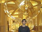 Me and an extravagant gold statue