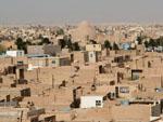 Town of Meybod, the inverted cone in the background is a ice-house