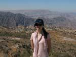 Dana Reserve - Sonya with the reserve in the background