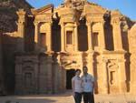 Petra Day One - Sonya and Travis at the Monastery