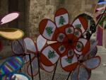 Colourful windmills