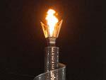 Torch of the 2011 Arab Games as seen from Khalifa Stadium