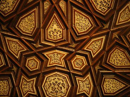 Intricate wood tessellation