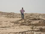 Travis at the rocky outcrops on Fuwairit beach