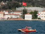 Galata University with Turkish flag