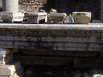 Greek writing along Curetes Street