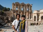 Travis and Sonya the Library of Celsus